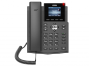 Fanvil X3SP rev.B Бюджетный IP-телефон с цветным экраном (4 SIP-линии, цв. дисплей 2,4” (320×240), HD аудио, 2xEthernet 10/100, PoE, блок питания в комплекте)