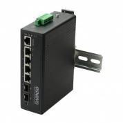 OSNOVO SW-80402/IL Промышленный управляемый (L2+) PoE коммутатор Gigabit Ethernet на 6 портов
