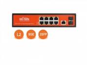 Wi-Tek WI-MS310GF, Коммутатор управляемый L2, порты 8 100/1000Base-TX  + 2 SFP           