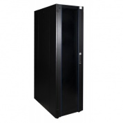 Шкаф телекоммуникационный напольный 600x600, стеклянная дверь Datarex DR-700501 Черный