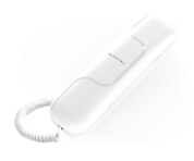 Проводной телефон-трубка Alcatel T06 white (повтор последнего номера, рег. громкости звонка, возможность настенной установки, цвет - белый)