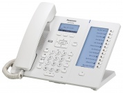 Проводной SIP-телефон Panasonic KX-HDV230RU (2,3 дюйма ЖК-дисплей с подсветкой, маркировка кнопок линий/функций на ЖК-дисплее 5 дюймов, полнодуплексный спикерфон, 2 Гигабитных порта с поддержкой PoE, 6 SIP-линий, без б/п, цвет - белый)