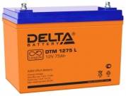 Аккумуляторная батарея DELTA Battery DTM 1275 L (12В/75Ач, срок службы 12 лет)