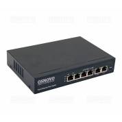 OSNOVO SW-20600(80W) PoE коммутатор Fast Ethernet на 6 RJ45 портов
