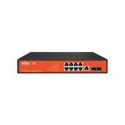 Wi-Tek WI-PCMS310GF Управляемый гигабитный L2-коммутатор с PoE (8 x 10/100/1000 PoE-портов стандарта 802.3af/at, 2 x 1000 SFP, Cloud, бюджет PoE 150Вт)
