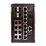 Промышленный коммутатор OSNOVO SW-81604/ILB Gigabit Ethernet на 20 портов (замена - SW-81602/ILS(Port 90W,600W)