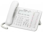 Panasonic KX-DT546RU Цифровой системный телефон ЖК-дисплей (6 строк) с подсветкой, 24 програм. кнопок линий/функций с двухцветной индикацией, полнодуплексный спикерфон, цвет - белый)