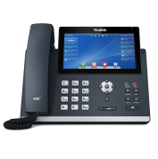 IP-телефон Yealink SIP-T48U (16 SIP-аккаунтов, цветной 7" сенсорный экран (800х480), 2хUSB, BLF, GigE, PoE, без БП)
