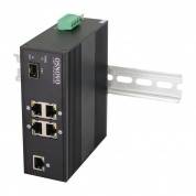 OSNOVO SW-40501/IC Промышленный PoE коммутатор Fast Ethernet на 6 портов