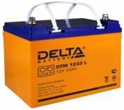 Аккумуляторная батарея DELTA DTM 1233 L (12В/33Ач, срок службы 12 лет)