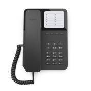 Проводной телефон GIGASET DESK 400 RUS, черный [S30054-H6538-S301] (4 кнопки прямого набора, 10 клавиш быстрого набора, возможность установки на стене)