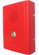 Всепогодная вандалозащищенная вызывная панель J&R JR313-SC-OW-SIP (1 кнопка, автодозвон, накладной, PoE, без БП, красный)