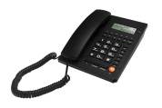 Проводной телефон RITMIX RT-420 black (ЖК-дисплей, Caller ID, автодозвон, спикерфон, однокнопочный набор 10 номеров, 35 входящих/10 исходящих номеров в памяти, настольное размещение, питание от телефонной линии)