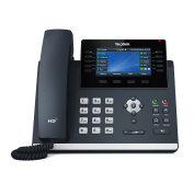 IP-телефон Yealink SIP-T46U (16 SIP-аккаунтов, цветной экран 4,3" (480х272), 2хUSB, BLF, Wi-Fi/Bluetooth (опционально), GigE, PoE, без БП)
