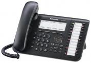 Panasonic KX-DT546RU-B Цифровой системный телефон (ЖК-дисплей (6 строк) с подсветкой, 24 програм. кнопок линий/функций, полнодуплексный спикерфон, цвет - черный)