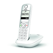 DECT-телефон GIGASET AS690 RUS белый [S30852-H2816-S302] (аналоговый, 1 линия, DECT/GAP, спикерфон, определитель номера, телефонный справочник 100 записей, будильник, большие кнопки)