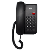 Проводной телефон RITMIX RT-311 black (индикация входящего звонка, регулировка громкости звонка, сброс, повтор последнего набранного номера, пауза, возможность настенной установки, отключение микрофона)
