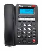 Проводной телефон RITMIX RT-550 black (ЖКД с подсветкой, Caller ID, тел. книга 99 контактов, 8 кнопок быстрого однокнопочного набора номера, спикерфон, индикация звонка, настольная/настенная установка, цвет - черный)