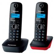 Panasonic KX-TG1612RU3 Беспроводной телефон DECT (2 трубки в комплекте, AOH/Caller ID (журнал на 50 вызовов), телефонный справочник на 50 записей)