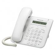 Panasonic KX-NT511PRUW Системный IP-телефон (ЖК-дисплей (1 строка), спикерфон (HD-качество звука), 3 программ. кнопки линий/функций, 2 Ethernet порта (100 Base-TX), поддержка PoE, цвет - белый)