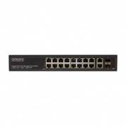 OSNOVO SW-8182/L(300W) PoE коммутатор Gigabit Ethernet на 16 RJ45 PoE + 2 x RJ45 + 2 GE SFP портов