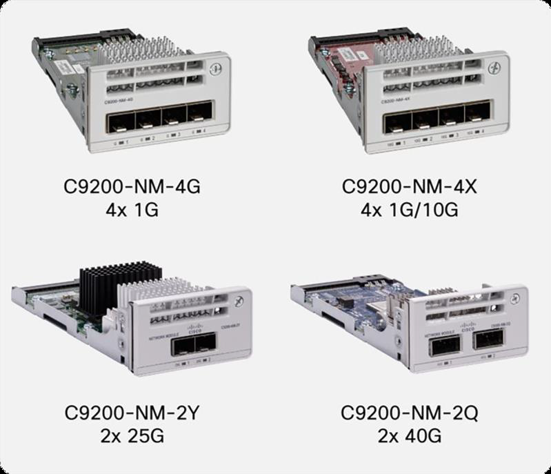 Сетевые модули коммутатора Cisco Catalyst серии C9200