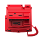 Специальный IP-телефон Fanvil X5U-R (красный)