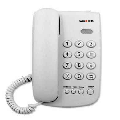 Проводной телефон teXet TX-241 светло-серый