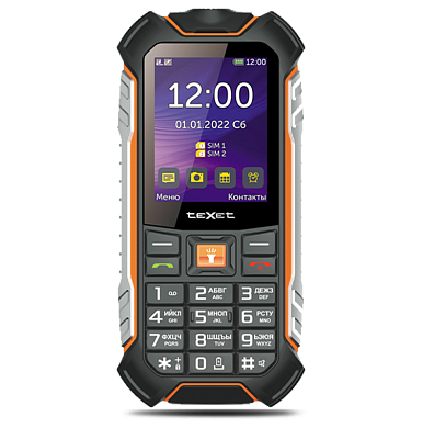 Защищенный мобильный телефон teXet TM-530R