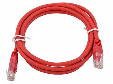 Коммутационный шнур U/UTP категория 5e LSZH нг(А)-HF 1,0 м, красный, Datarex DR-181307