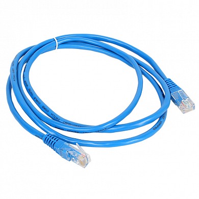 Коммутационный шнур U/UTP категория 5e LSZH нг(А)-HF 1,0 м, синий, Datarex DR-181507