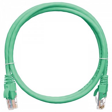 Коммутационный шнур U/UTP категория 5e LSZH нг(А)-HF 1,0 м, зеленый, Datarex DR-181207
